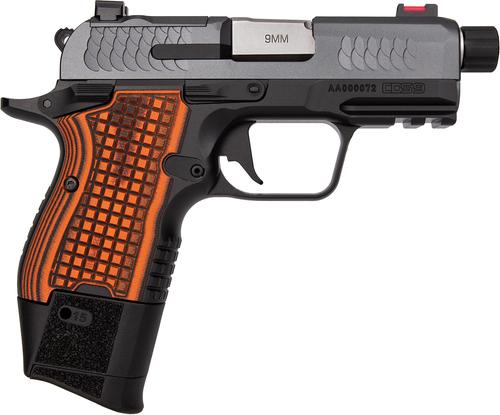 Kimber CDS9 Optic Ready Pistol 3600004, 9mm Luger, 3.64in, nc 3600004 CDS9 9mm 15rd 3.64" Black KimPro II Optic Ready Stainless Steel Slide Gray KimPro II G10 Grips, Kimpro II Black Finish, 15 Rds