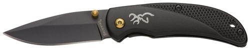 Browning Prism 3 2.38" EDC Knife w/Black w/Brass Accents & Logo Handle (3220340)