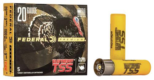 Federal Premium Turkey Heavyweight TSS Shotshells PTSSX259F9, 20 Gauge, 3", 1 1/2 oz, #9 Shot, 5 Rds/bx