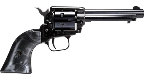 Heritage Rough Rider Revolver RR22B4BP, 22 LR, 4.75", Black Pearl Grips, Black Oxide Finish, 6 Rds