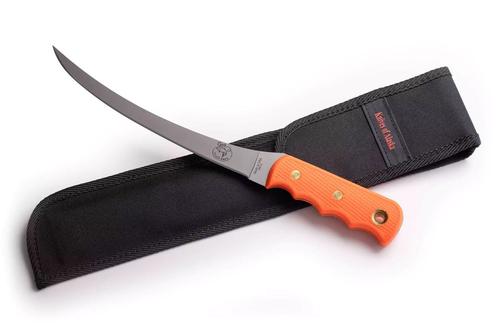 Knives Of Alaska Coho Filet Knife w/Orange SureGrip Handle 00087FG