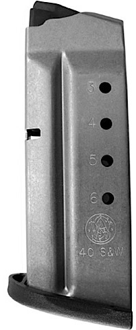 Smith & Wesson M&P Shield 40 Smith & Wesson 6 Round Black Magazine (19933)