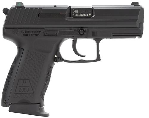 Heckler & Koch P2000 V2 LEM DAO Pistol 81000046, 40 S&W, 3.66", Black Grips, Black Finish, 12 Rds, Night Sights