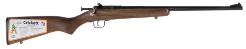 Crickett Youth Bolt Action Rifle KSA2338, 22 WMR, 16.12", Fixed Walnut Stock, Blued Finish, 1 Rd