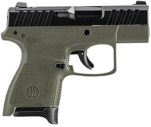 Beretta APX A1 Carry Semi-Auto Pistol JAXN9278A1, 9mm, 3.3", OD Green Synthetic Grip, Black Finish, 8 Rds
