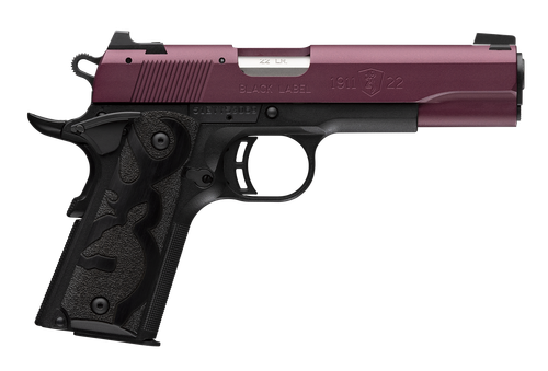 Browning 1911-22 Black Label Pistol 051061490, 22 LR, 4.25in, Black Polymer, Matte Black Finish, 10 Rds