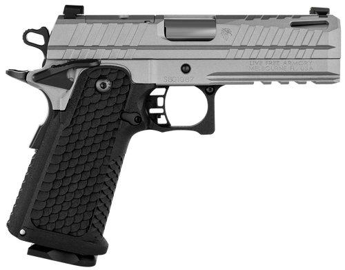 LIVE FREE ARMORY Apollo 11 Compact Optic Ready Pistol LFAPC81307P, 9mm Luger, 4.15in, Textured, Elite Gray Cerakote Finish, 17 Rds
