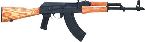 Century WASR AK-47 Rifle RI1805N, 7.62mmX39mm, 16.39", Hardwood Stock, Blued Finish