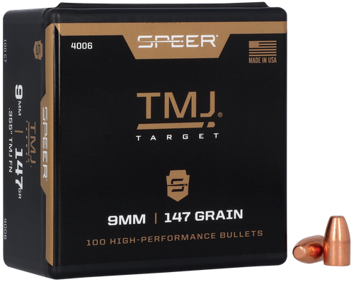 Speer 9MM Caliber 147 Grain Encase Uni-Core Full Metal Jacket 100/Box (4006), Not Loaded
