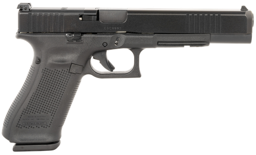 Glock G17L Gen5 MOS PA163S103MOS 9mm Luger 17+1 6.02" Long Barrel MOS Cut, Black Polymer Frame w/Picatinny Rail, Black Textured Grip