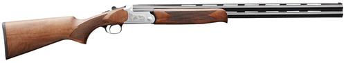 Charles Daly 202 Shotgun 930343, 28 Gauge, 26", 3" Chmbr, Silver Engraved Receiver, Walnut Wood Fixed Checkered Stock