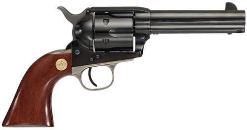 Cimarron Pistoleer Revolver MP410B1401, 45 Colt (LC), 4.75in, Walnut Grips, Steel Frame Finish, 6 Rds