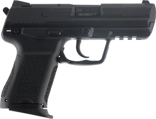 Heckler & Koch HK45 Compact V1 *MA Compliant Pistol 81000018, 45 ACP, 3.94", Black Serrated Steel Slide, Black Polymer Grips, 8 Rd
