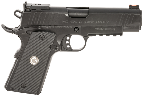 EAA MC1911 C Commander Pistol 390605, 10mm Auto, 4.40in, Black Grips, Black Finish, 9 Rds