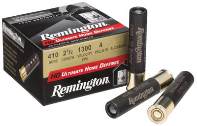 Remington Ultimate Home Defense ShotShells 413B000HD, 410 Gauge, 3 in, 1100 fps, #000 Buck, 15 Rd/bx