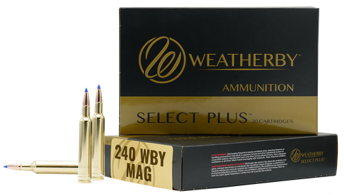 Weatherby Rifle Ammunition B24080TTSX, 240 Weatherby Mag, Barnes Tipped TSX, 80 GR, 3500 fps, 20 Rd/Bx
