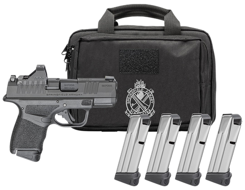 Springfield Hellcat OSP Gear Pac Optic Ready Pistol HC9319BOSPPAC, 9mm, 3in, Adaptive Texture Grips, Black Finish, 13 Rds