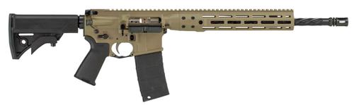 LWRC Induvidual Carbine, Semi-Auto Rifle ICDIR5CK16ML, 5.56 NATO, 16.10", Twisted Barrel, FDE Anodized/Black Finish, 30 Rds