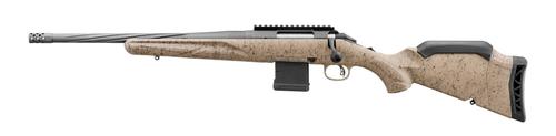 Ruger American Ranch Gen II Left-Handed Rifle 46958, 5.56 Nato, 16.1 in Threaded, Gray Splatter Gen II American Stock, Gun Metal Gray Cerakote