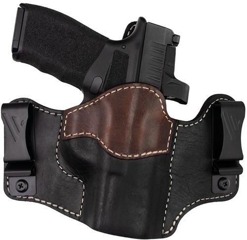 Versacarry Crusader IWB/OWB Holster, Arc Angel Design, Vintage Black Base/Vintage Tan Patch, Fits Sig Sauer P365 Macro (CSR111P365M-ARC)