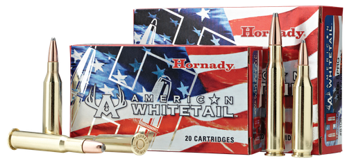 Hornady American Whitetail Rifle Ammunition 81489, 6.5 Creedmoor, InterLock SP, 129 GR, 2820 fps, 20 Rd/Bx