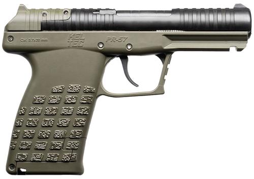 Kel-Tec PR57 Optic Ready Pistol PR57GRN, 5.7x28mm, 4in, OD Green Textured Grips, OD Green Finish, 20 Rds