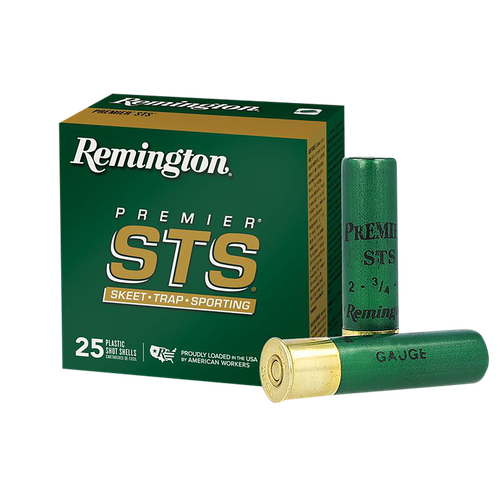 Remington Premier STS Target Loads STS1218, 12 Gauge, 2-3/4", 1 oz, 1185 fps, #8 Lead Shot, 25 Rds/Bx