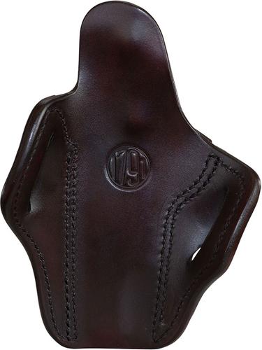 1791 Gunleather BH1 Optic Ready Holster (OR-BH1-SBR-R), Size 1, OWB, Right Handed, Signature Brown Leather