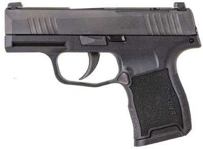 Sig Sauer P365 Pistol 365380BSS, 380 ACP, 3.1", Black Polymer Grip, Black Nitron Finish, Siglite Night Sights, 10 Rd