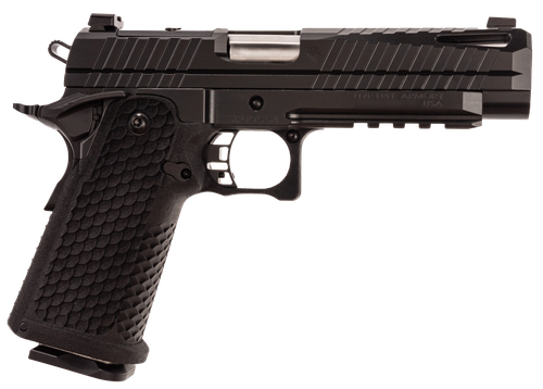 LIVE FREE ARMORY Apollo 11 Optic Ready Pistol LFAPF61201, 9mm Luger, 4.90in, Black Polymer, Elite Black Cerakote Finish, 17 Rds