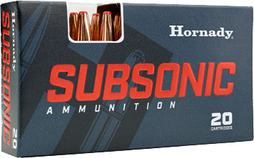 Hornady Subsonic Rifle Ammunition 81198, 350 Legend, Flex Tip, 250 gr, 1050 fps Sub-X (SX), 20 Rd/Bx