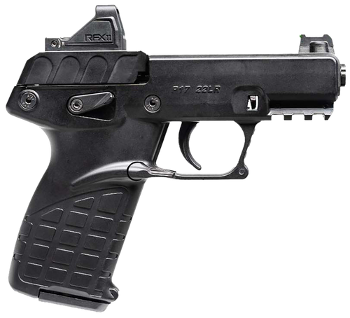 Kel-Tec P17 Pistol P17BBLKOPTIC, 22 LR, 3.80in, Textured Grips, Black Finish, 16 Rds