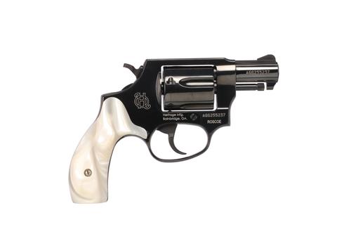 Heritage Roscoe Revolver HR38B2WP, 38 Special, 2in, White Pearl Grips, 5 Rds