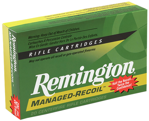 Remington Managed-Recoil Rifle Ammunition RL30301, 30-30 Winchester, Core-Lokt Soft Point (SP), 125 GR, 2175 fps, 20 Rd/bx