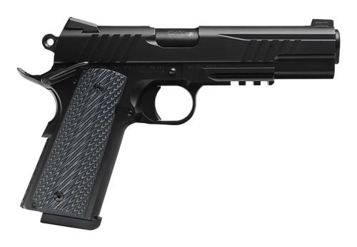 Savage Arms 1911 Government Semi-Auto Pistol 67210, 45 ACP, 5", Black/Dark Gray VZ G10 Grips, Black Nitride Finish, 8 Rds