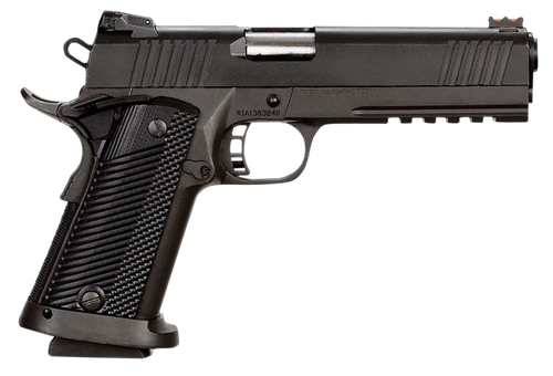 Rock Island Armory TAC Ultra FS HC 1911 Semi-Auto Pistol 51679, 9mm, 5 in, Black G10 Grips, Parkerized Finish, 17 Rd