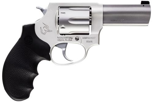Taurus 856 Ultra-Lite Defender Revolver 285639ULNS, 38 Spl +P, 3", Black Hogue Rubber Grip, Matte Stainless Finish, 6 Rd