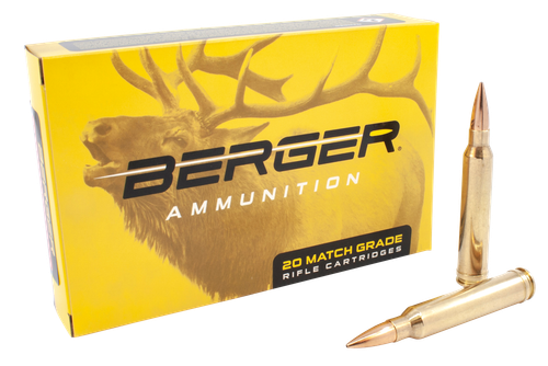 Berger Rifle Ammunition 70020, 300 Winchester Mag, Berger Classic Hunter, 185 Gr, 3079 fps, 20 Rds