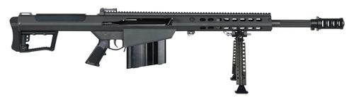 Barrett M107A1 Semi-Auto Rifle 18062, 50 BMG, 20", Fixed w/Sorbothane Recoil Pad Stock, Chrome Lined Fluted Barrel, 10 Rds