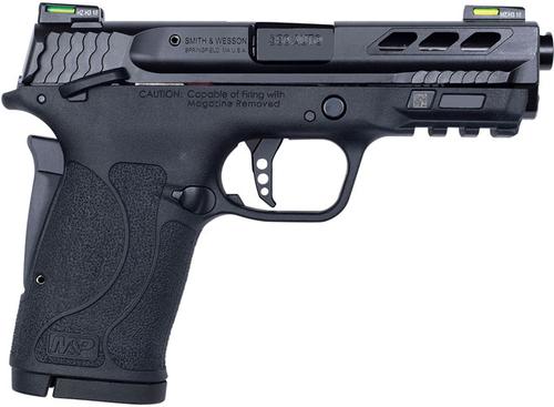 Smith & Wesson M&P380 Shield EZ M2.0 Performance Pistol 12717, 380 ACP, 3.8", Black Polymer Grips, Black Finish, 8 RD