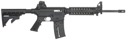 Mossberg 715T Tactical Flat Top 22 Rifle 37209, 22 Long Rifle, 16.25", Collapsible Stock, Blued Finish, 25 Rd