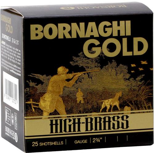 Bornaghi Gold High Brass Dove Loads 28GOLDDOVE288, 28 Gauge, 2-3/4", 1 oz, 1300 fps, #8 Shot, 25 Rd/bx