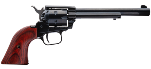 Heritage Rough Rider Single Action Rimfire Revolver RR22B6, 22 LR, 6 1/2", Wood Grip, Blue Finish, 6 Rd