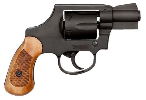 Rock Island Armory M206 SA/DA Revolver 51280, 38 Special, 2", Wood Grips, Black Parkerized Finish, 6rd