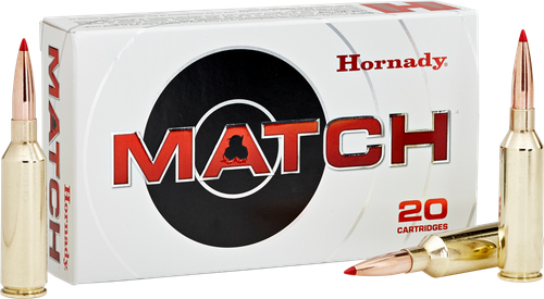 Hornady ELD Match Rifle Ammunition 82180, 300 Winchester Magnum, ELD Match, 195Gr, 2930 fps, 20 Rds