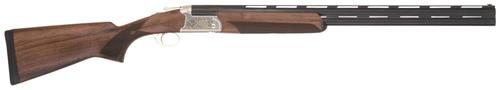 TriStar Trinity II Over/Under Shotgun 33136, 28 Gauge, 28", 3" Chmbr, Blued Barrel, Silver Steel Rec, Deluxe Walnut Furniture, Fiber Optic Sight
