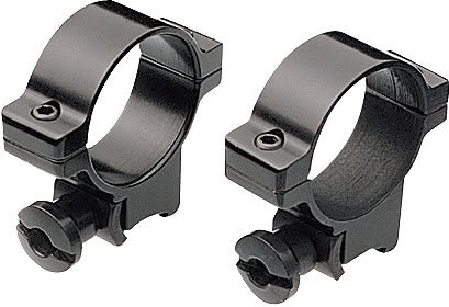 Burris 22 Standard/Deluxe Rings 420076, 22 Calibers, High, 1", Matte Black Steel
