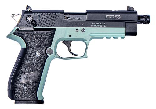American Tactical FireFly Pistol GERG2210TFFM, 22 LR, 4in, Black Polymer Grips, Mint Finish, 10 Rds