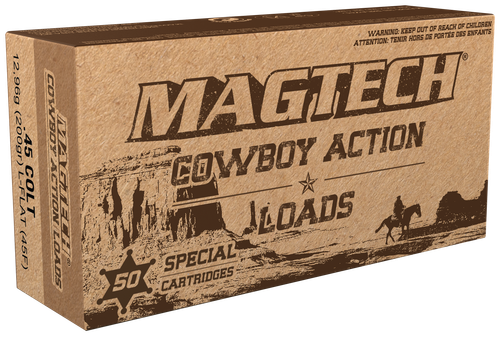 Magtech Sport Cowboy Action Cartridges 45F, 45 Long Colt, Lead Flat Nose (FN), 200 GR, 705 fps, 50 Rd/bx