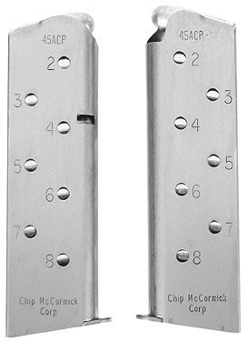 Chip McCmormick Colt 1911 45 Automatic Colt Pistol (ACP) 8 Round Stainless Magazine (14110)